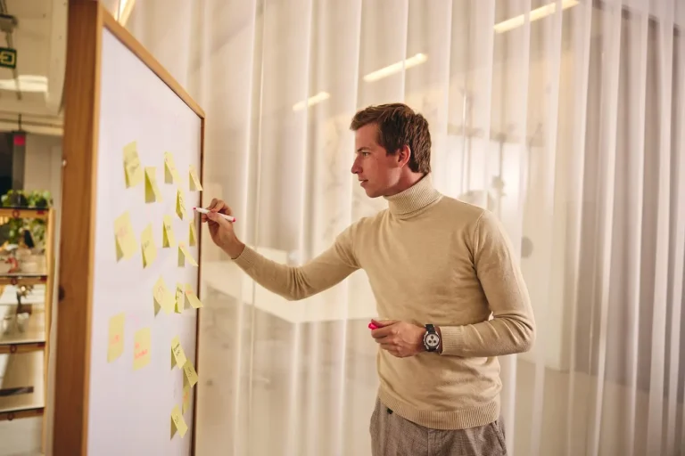 Concept uitwerken op het whiteboard